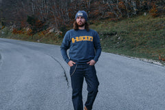 Felpa College Blu - B-rocket Felpa College Blu - B-rocket