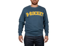 Felpa College Blu - B-rocket Felpa College Blu - B-rocket